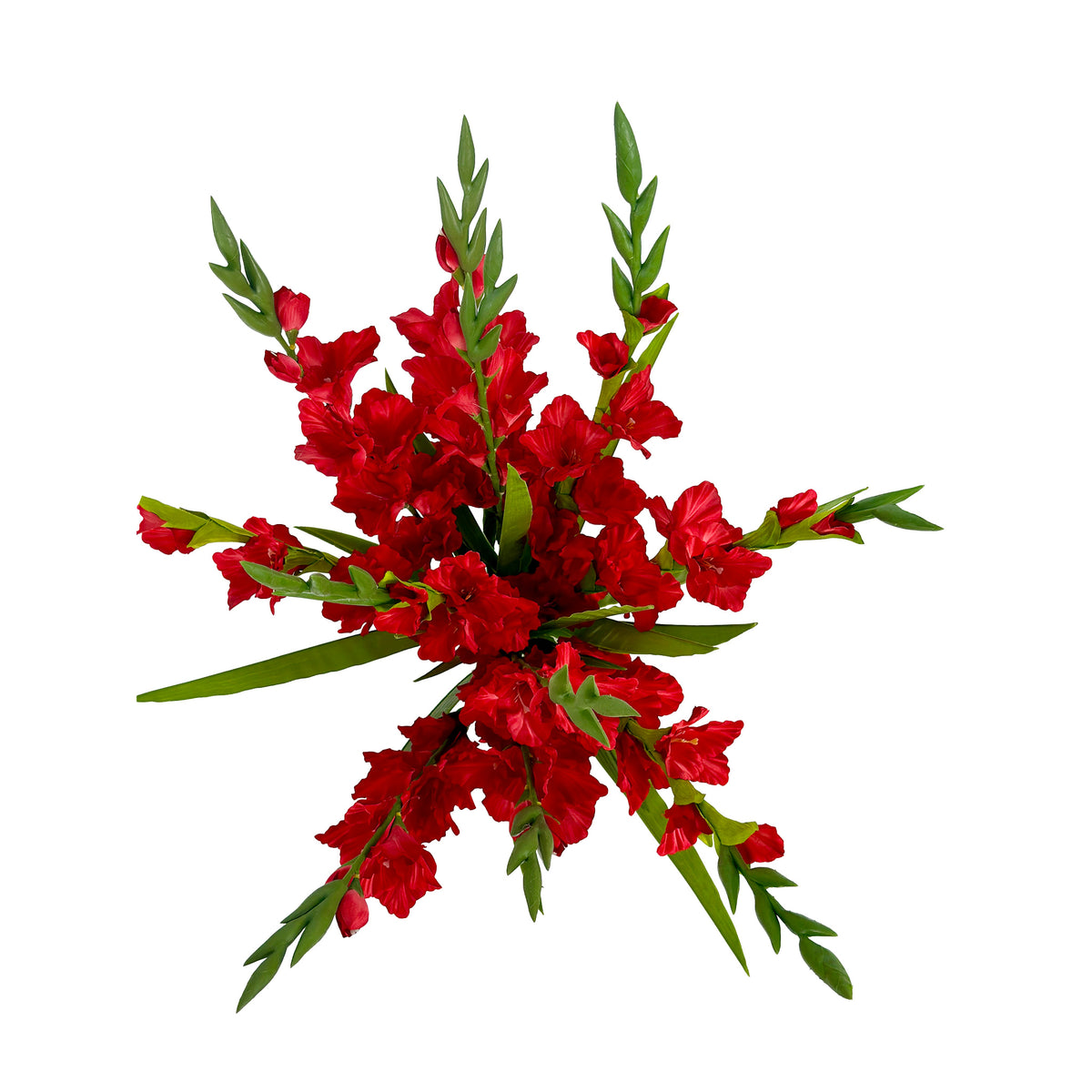 Gladiolus Red Silk Flower Arrangement