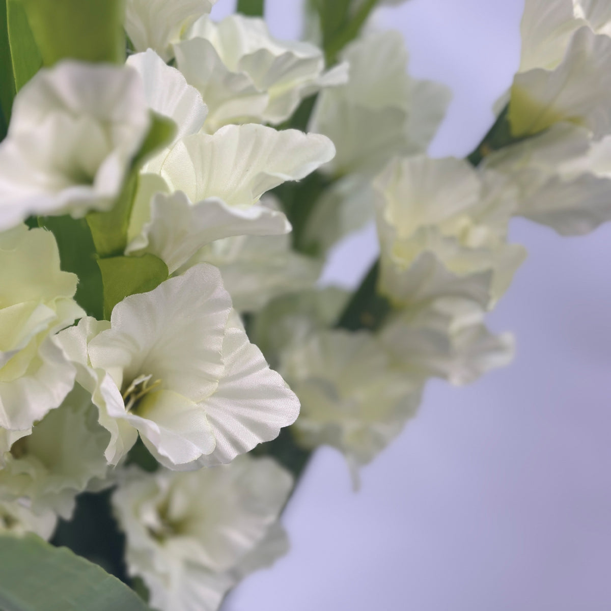 Gladiolus Silk Flower Arrangement White