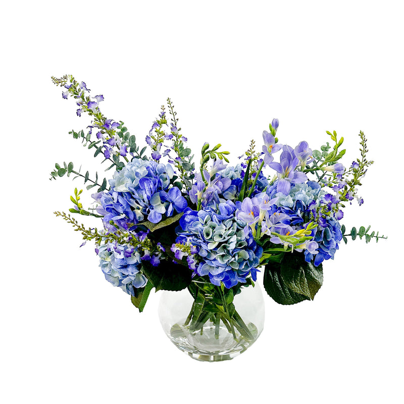 Hydrangea Mix Blue Silk Flower Arrangement available from Plant Couture www.plantcouture.co.za