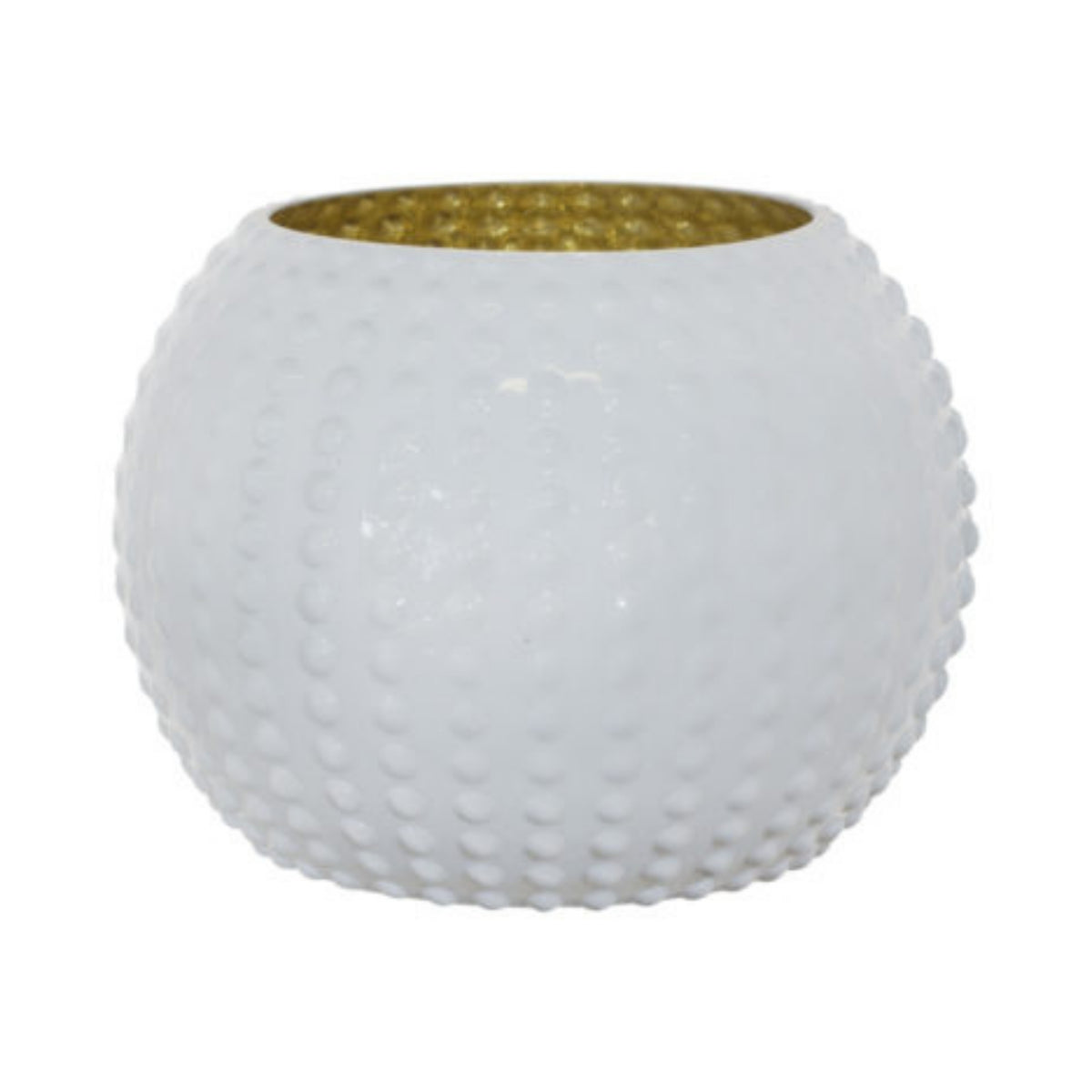 Sea Urchin White Ball Vase - 19x26cm