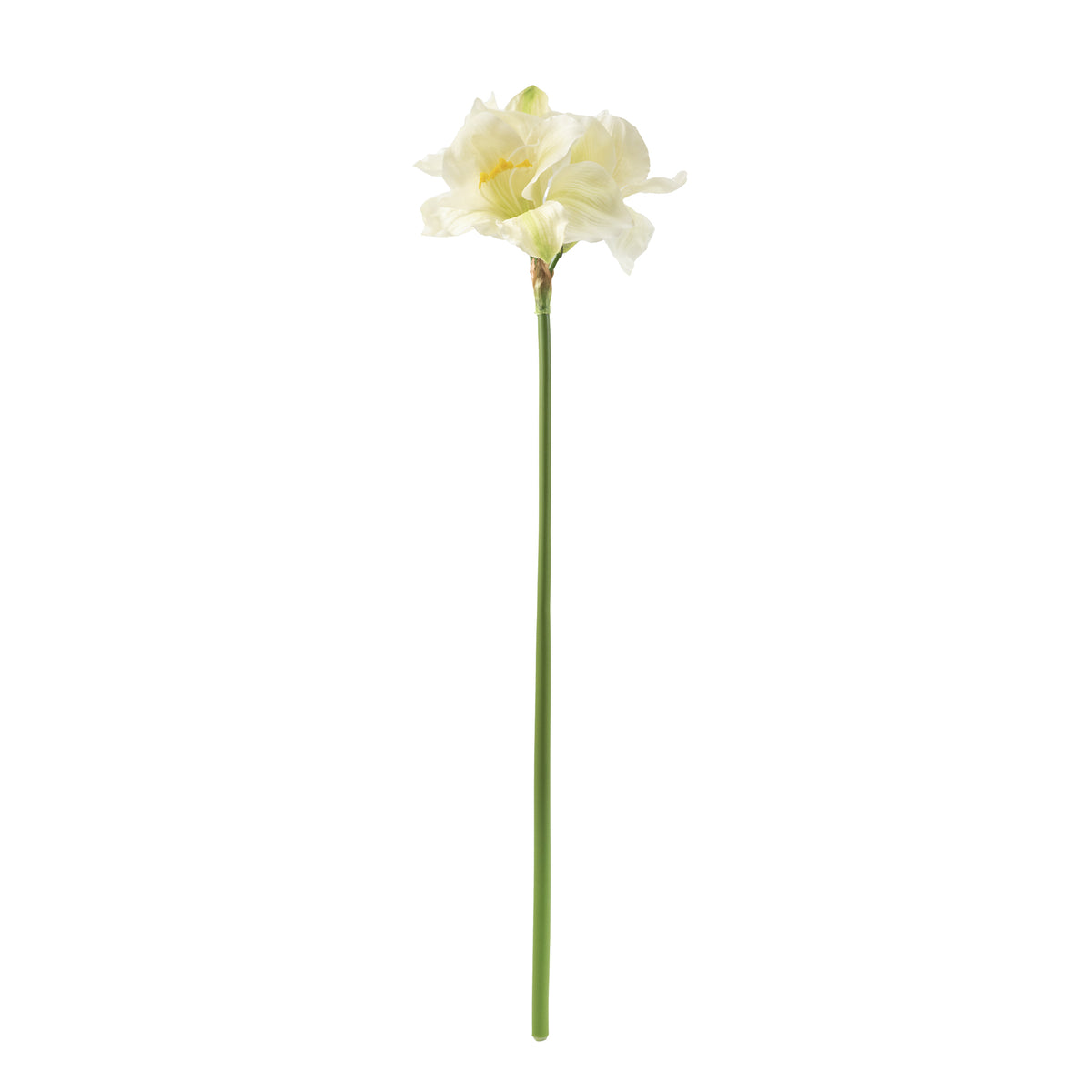 Amaryllis White Silk Flower Stem - 78cm