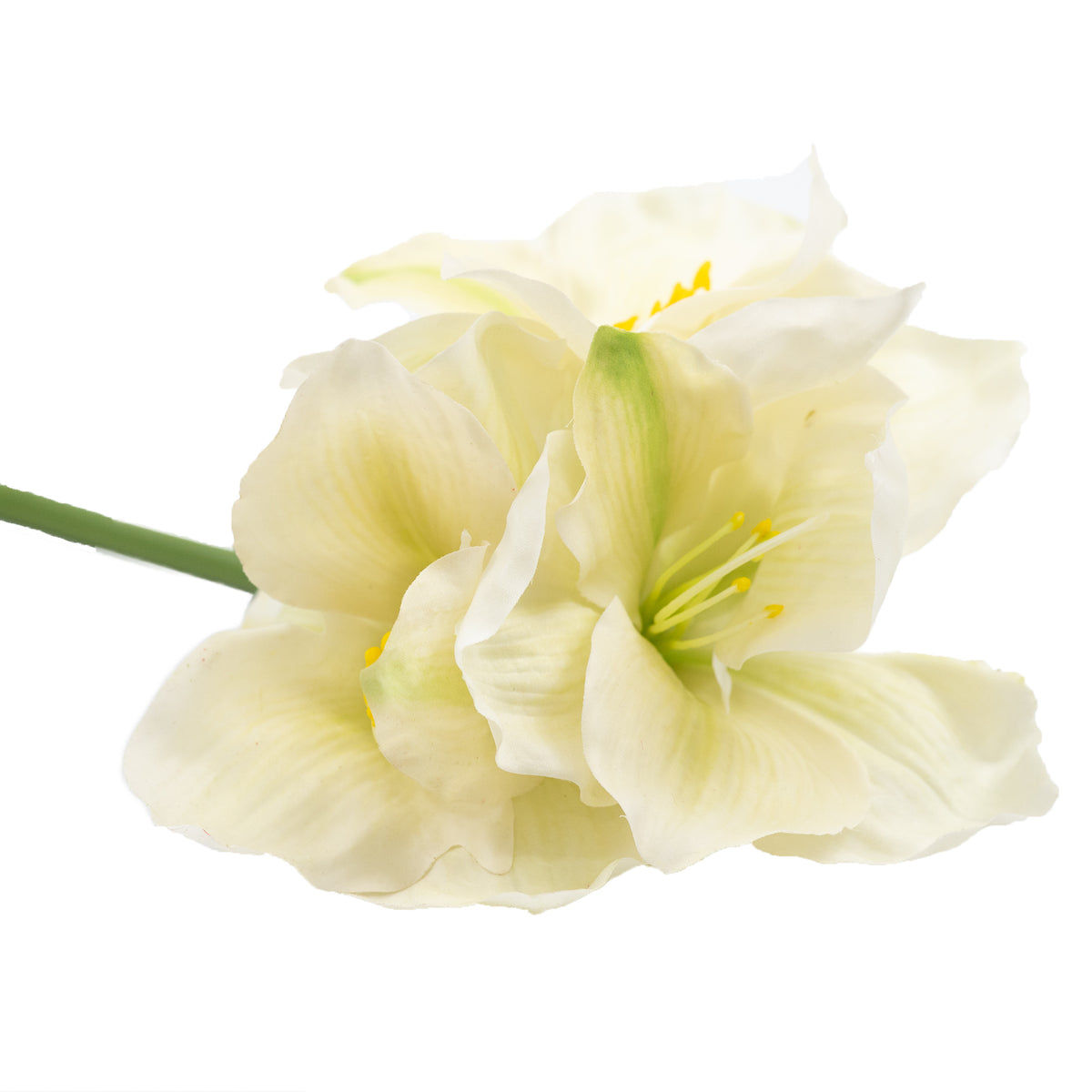 Amaryllis White Silk Flower Stem - 78cm