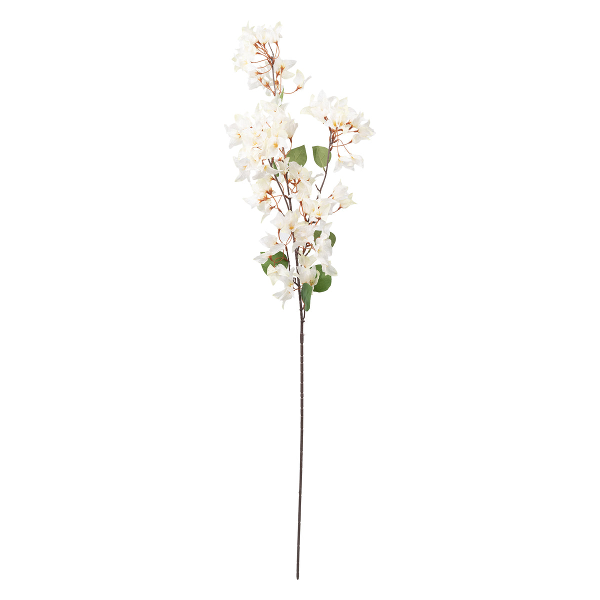 Bougainvillea White Silk Flower Stem - 115cm