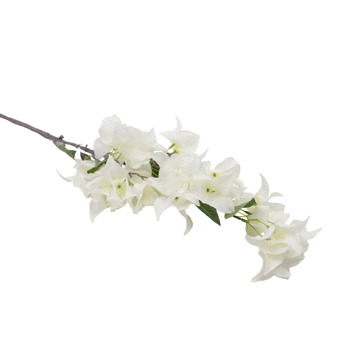 Bougainvillea White Silk Flower Stem - 103cm