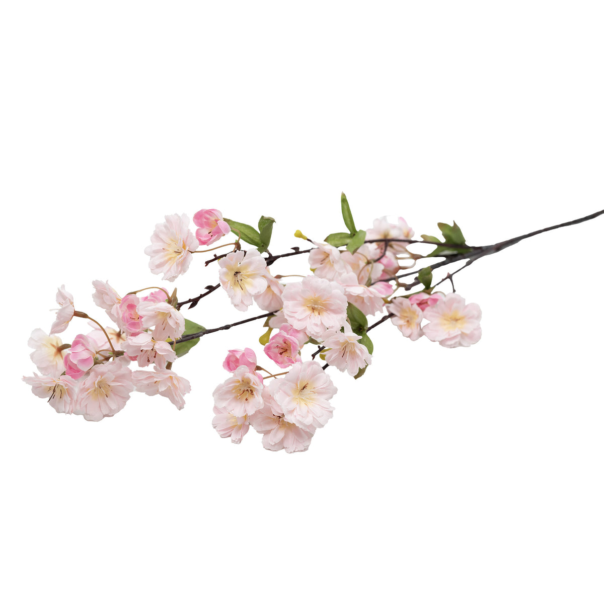 Cherry Blossom Light Pink Silk Flower Stem - 90cm