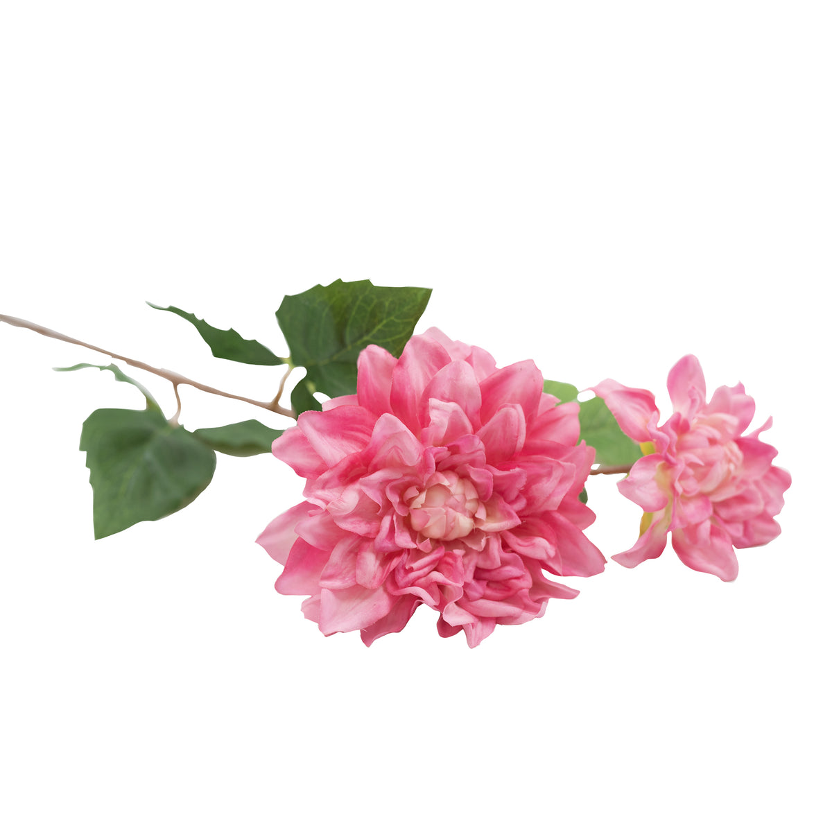 Dahlia Pink Silk Flower Stem - 60cm