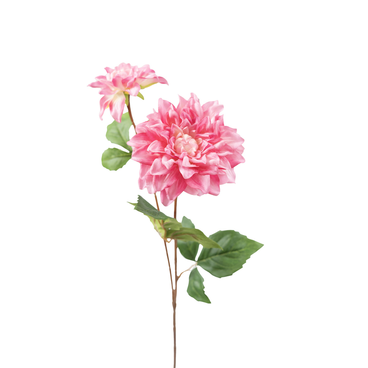 Dahlia Pink Silk Flower Stem - 60cm