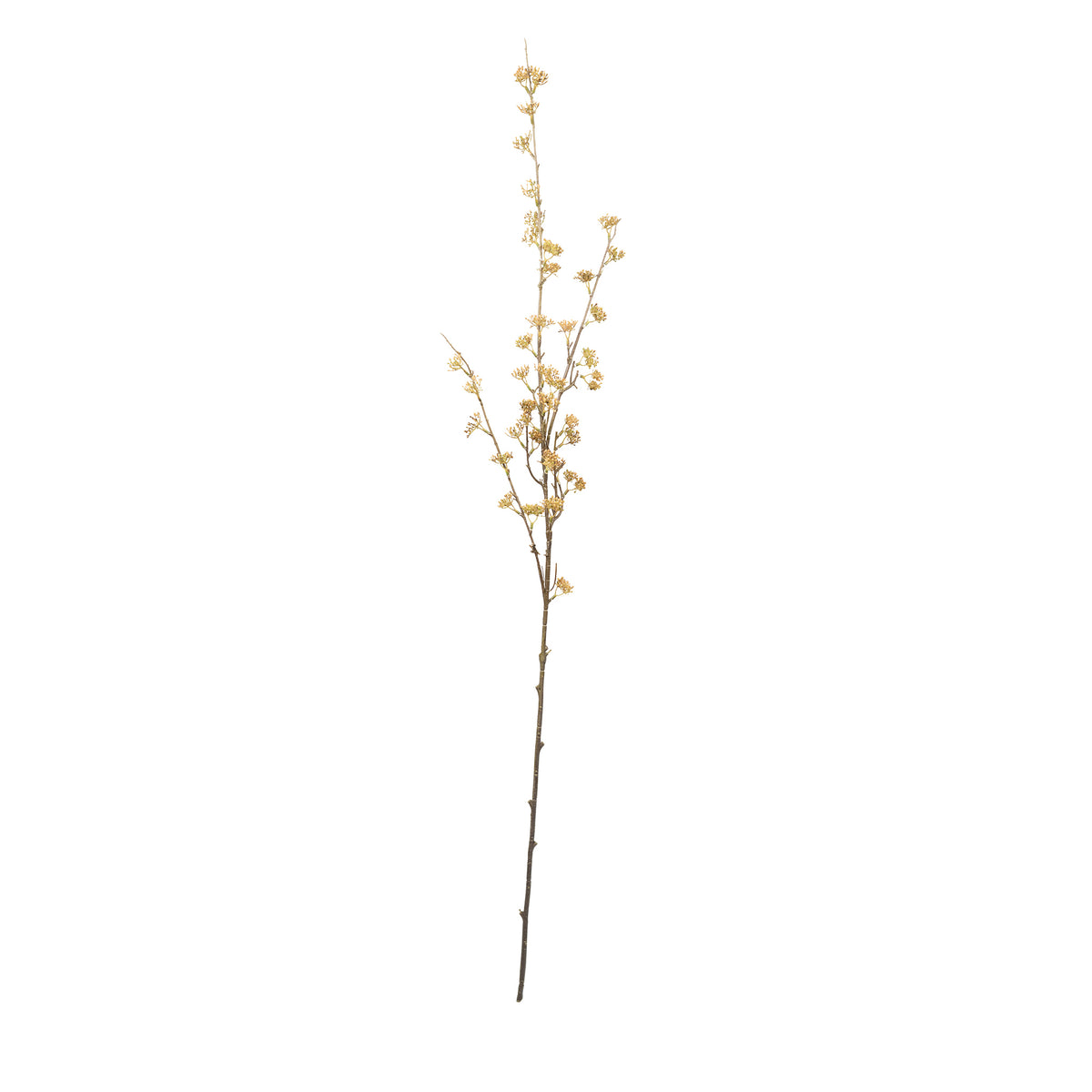 Berry Spray Brown Silk Flower Stem