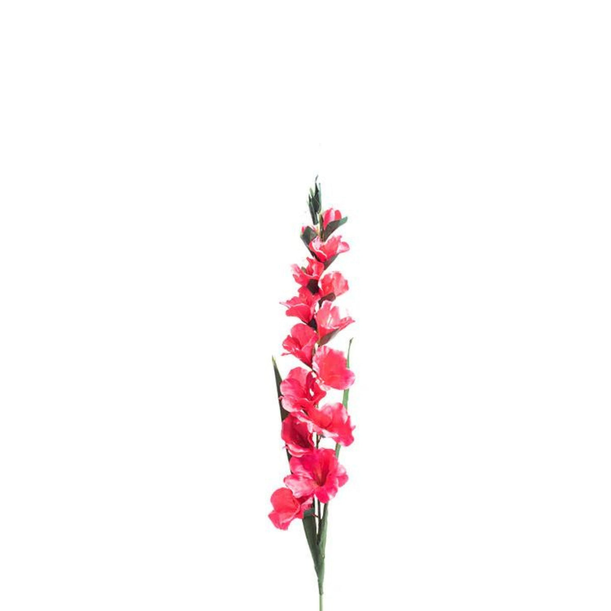 Gladiolus Hot Pink Silk Flower Stem - 100cm