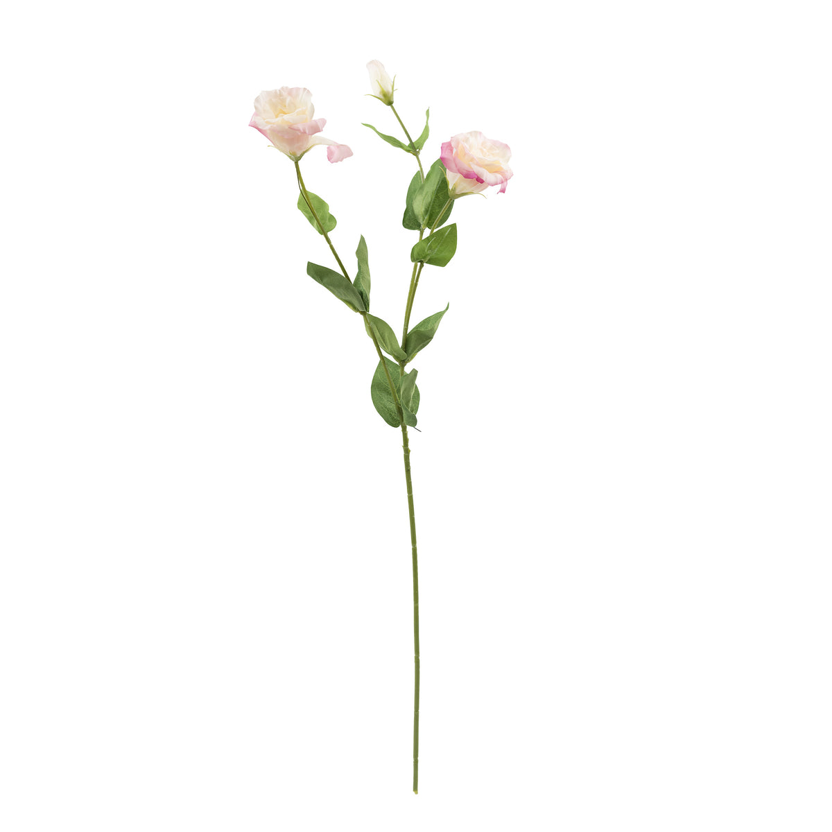 Lusianthus Pink Blush Silk Flower Stem - 73cm