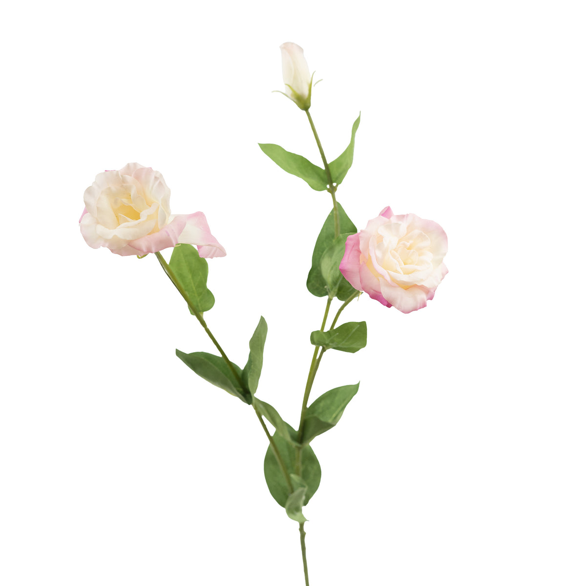 Lusianthus Pink Blush Silk Flower Stem - 73cm