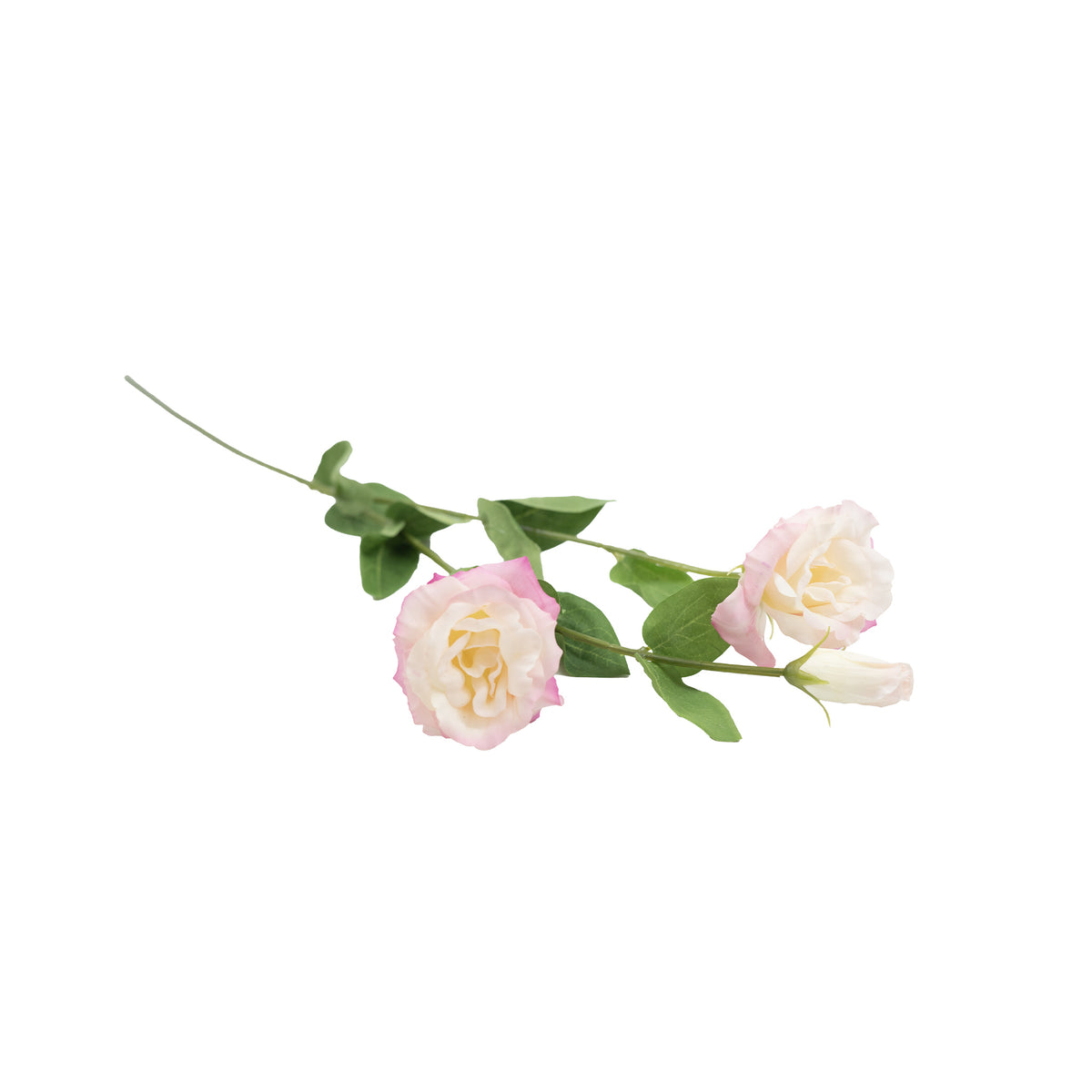 Lusianthus Pink Blush Silk Flower Stem - 73cm