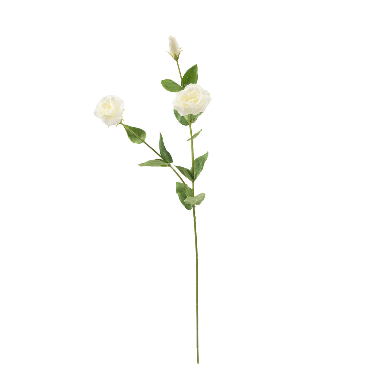 Lusianthus White Silk Flower Stem - 73cm