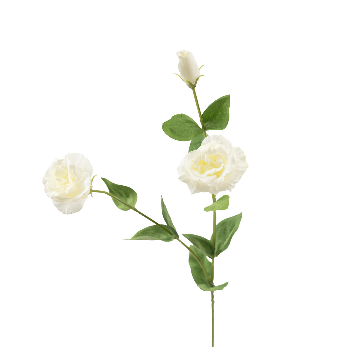 Lusianthus White Silk Flower Stem - 73cm