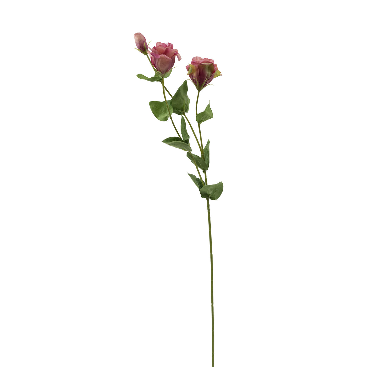 Lusianthus Dark Pink Silk Flower Stem - 73cm