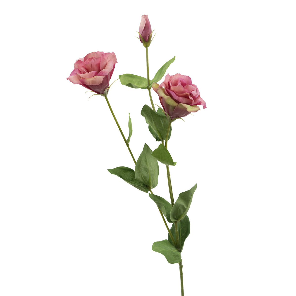 Lusianthus Dark Pink Silk Flower Stem - 73cm