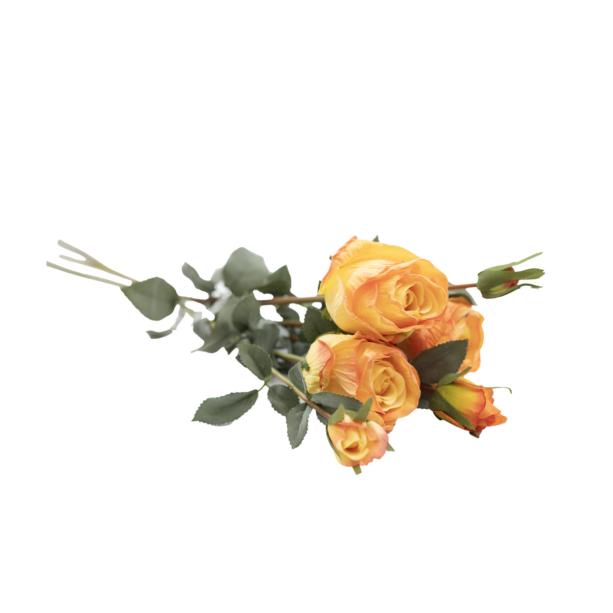 Rose Yellow Orange Flower 3 Bundle - 65cm