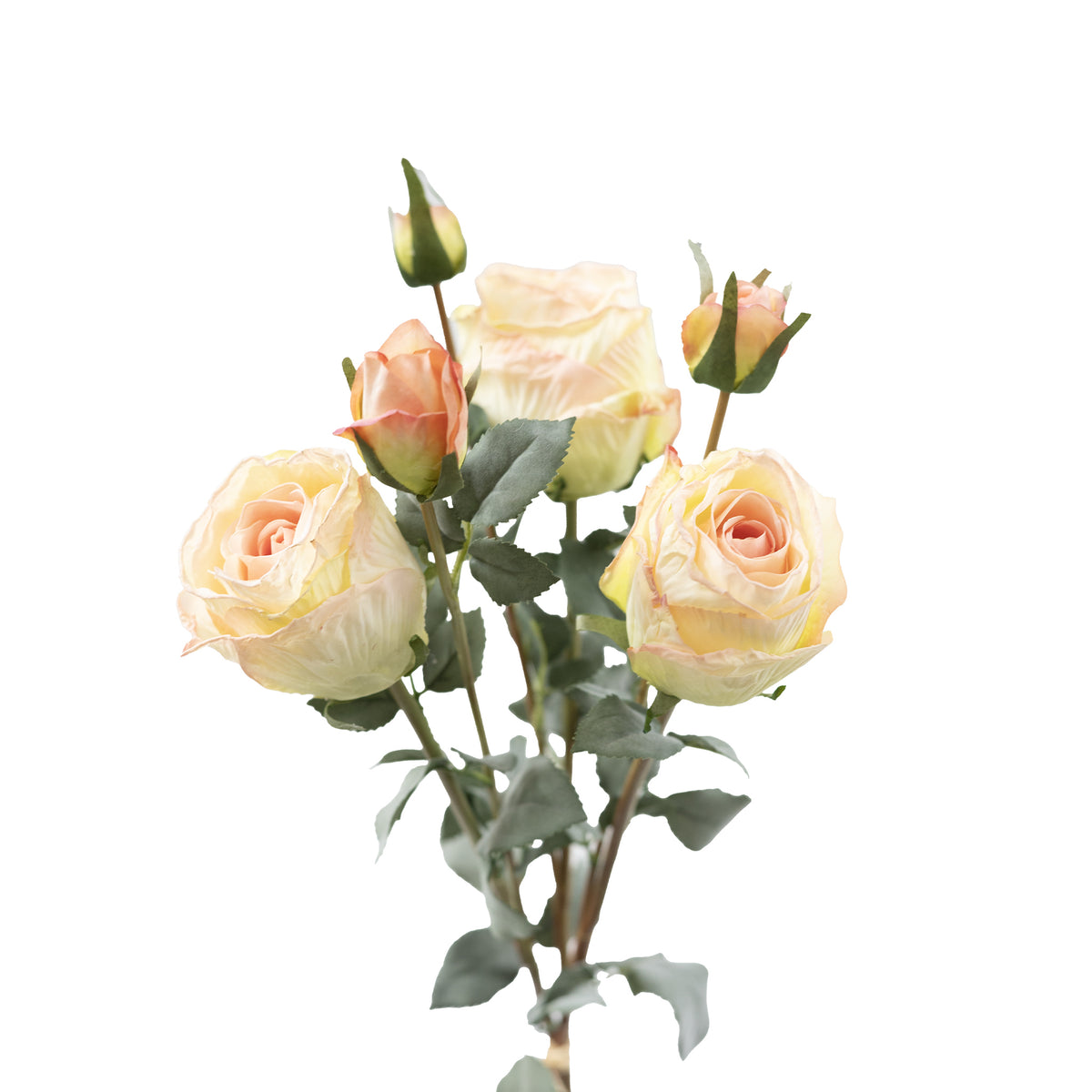 Rose Beige Peach Flower 3 Bundle - 65cm