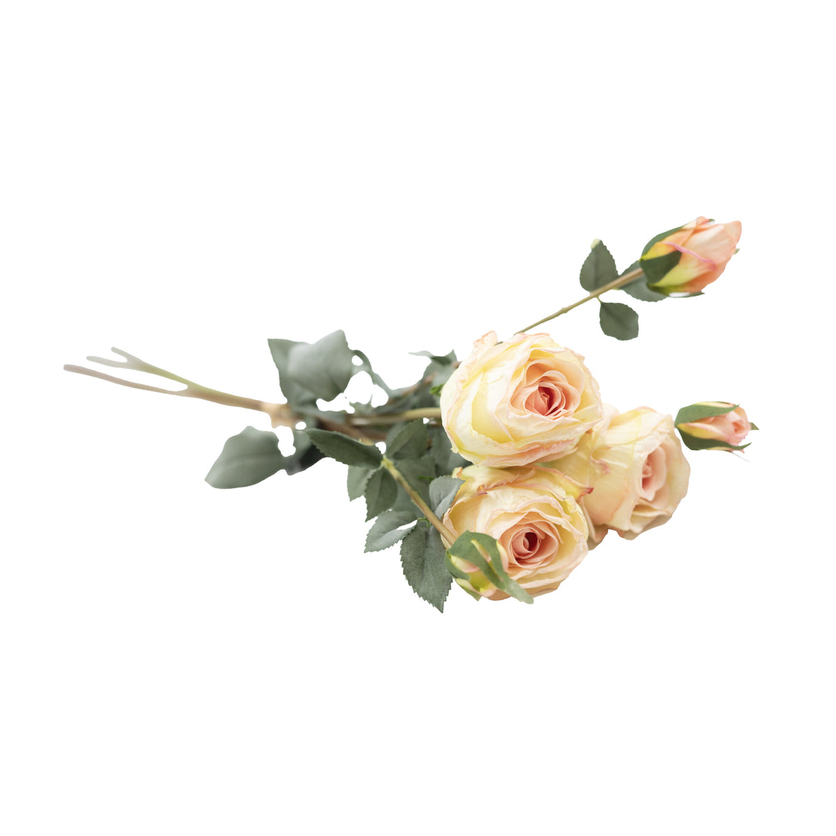 Rose Beige Peach Flower 3 Bundle - 65cm