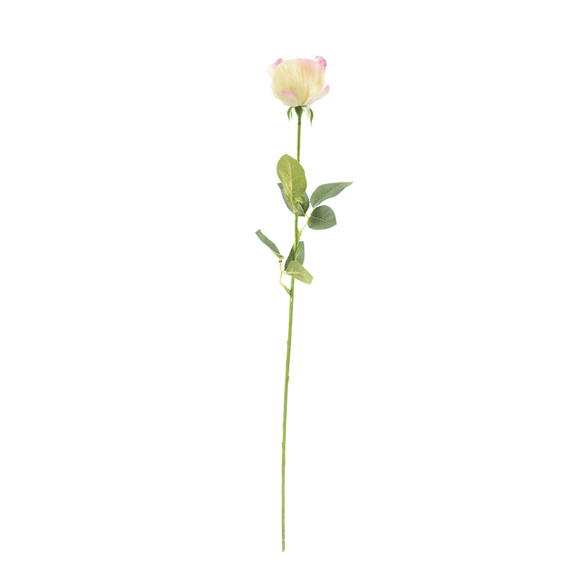 Rose Pink Silk Flower Stem - 66cm