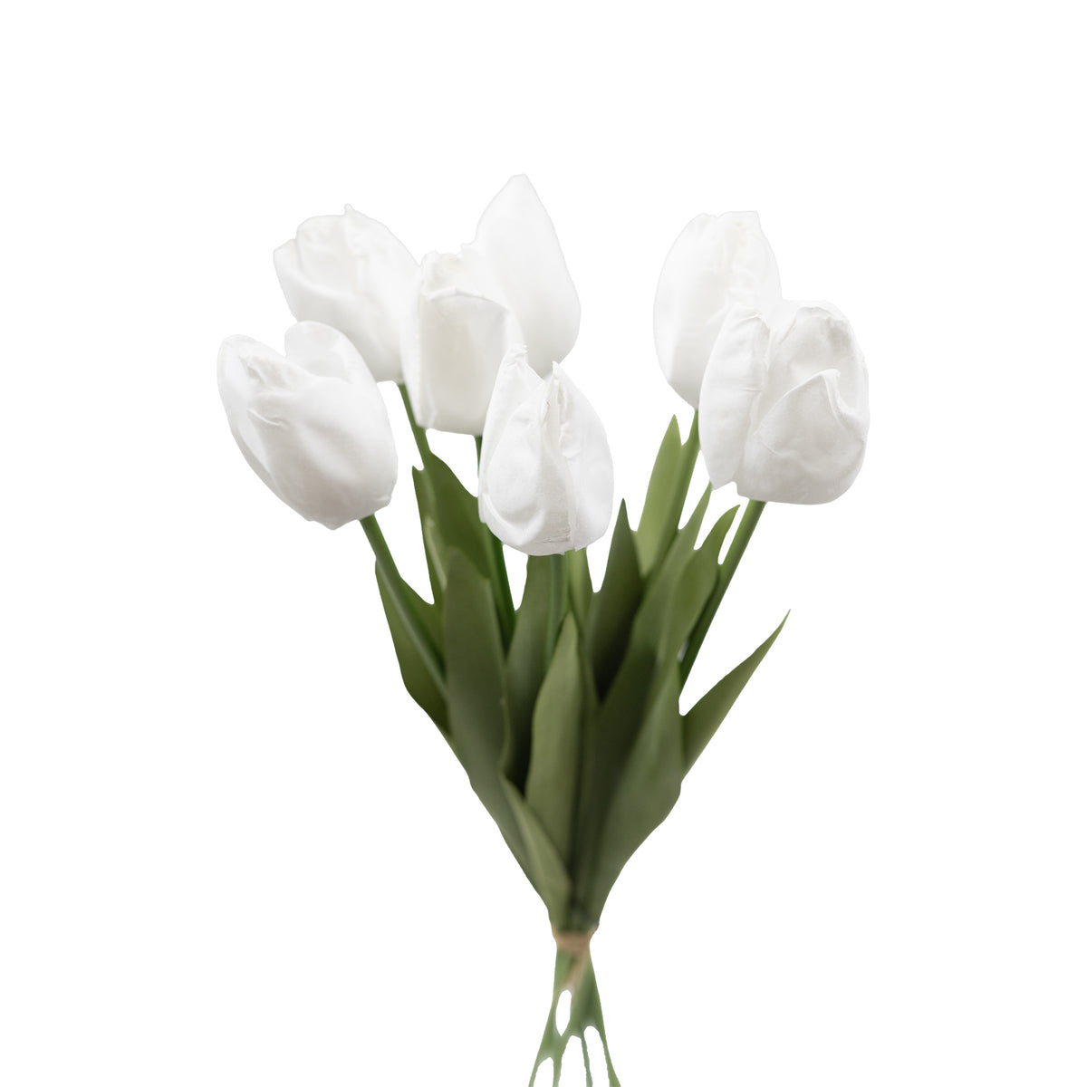 Tulip Bunch White - 45cm