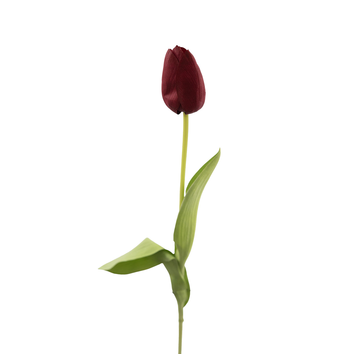 Tulip Red Real Touch Silk Flower Stem - 65cm