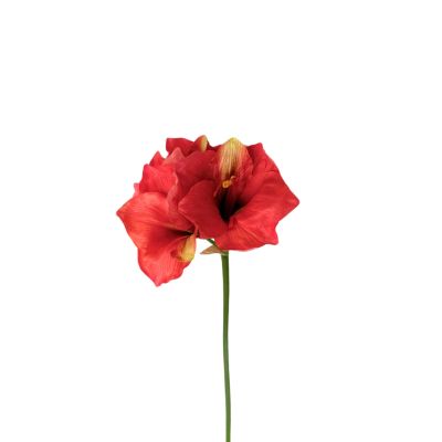 Amaryllis Coral Silk Flower Stem. Beautiful stems from Plant Couture. www.plantcouture.co.za