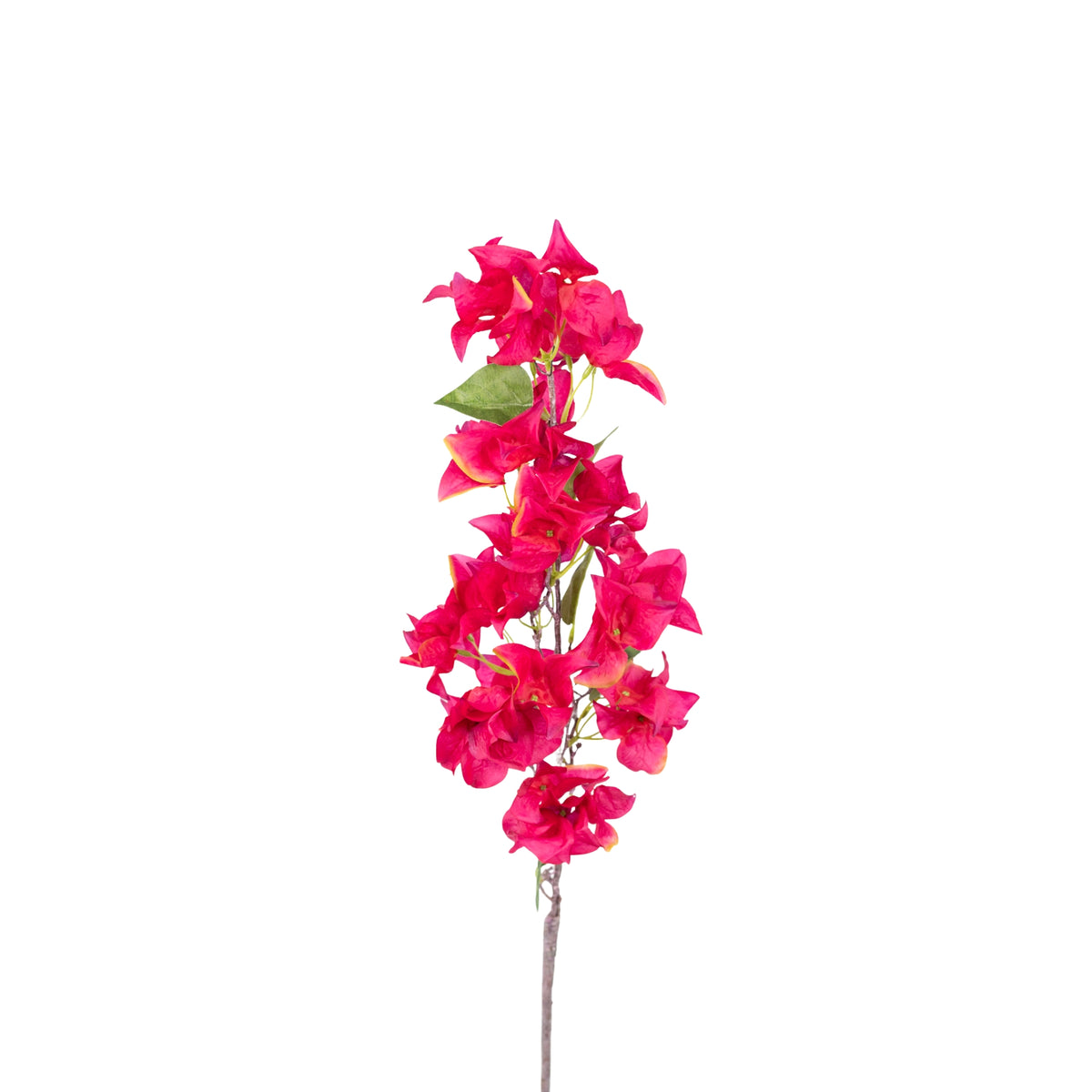 Bougainvillea Cerice Silk Flower Stem - 103cm. Close up view. Available from Plant Couture.