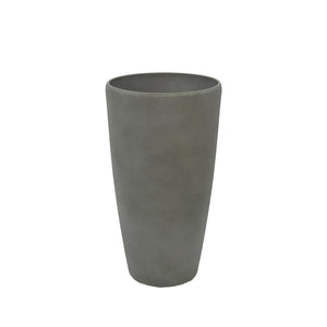 75.5cm Sage Round grey planter, Cement like finish, Large, lightweight, Eco friendly and Weather proof.