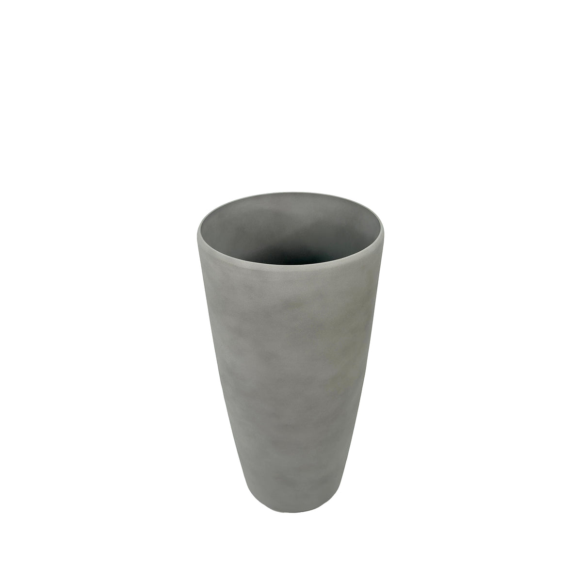 58cm Sage grey planter, Cement like finish, Medium, lightweight, Eco friendly and Weather proof, Front view