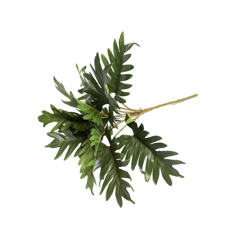 ARTIFICIAL PHILODENDRON BUSH 40CM 9 LEAVES