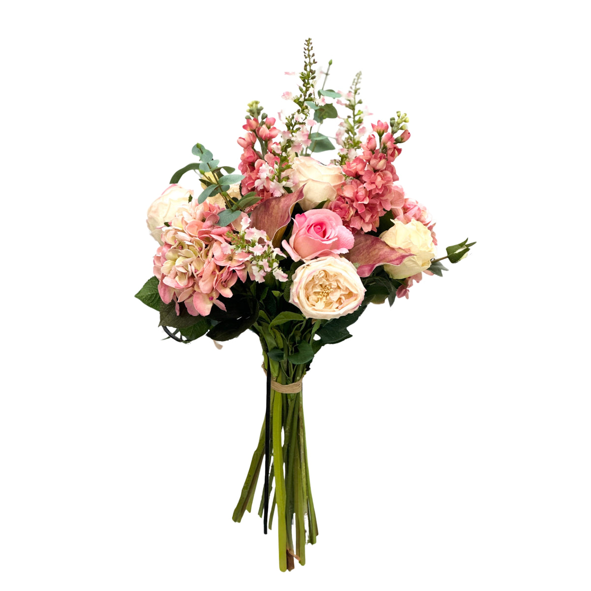 Snapdragon Lily Hydrangea Oncidium Rose Tied Flower Bunch