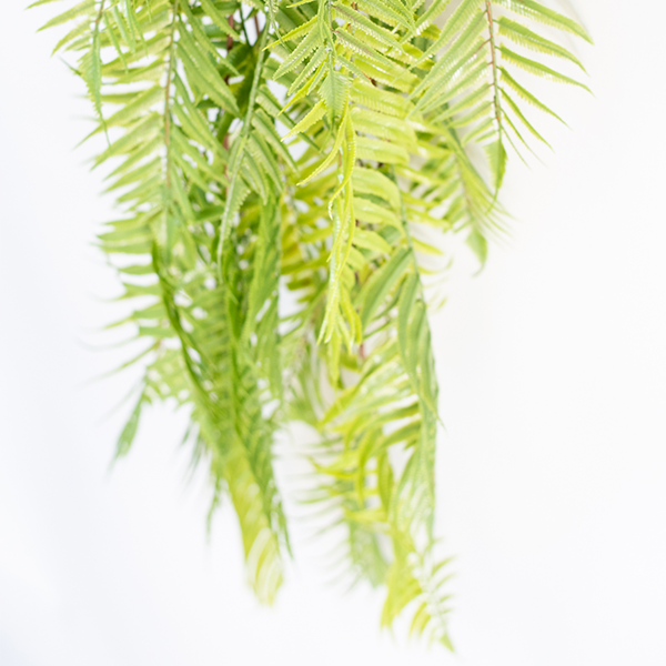 Plant Couture - Artificial Plants - Hanging Sword Fern 120cm - Close Up Bottom Half 