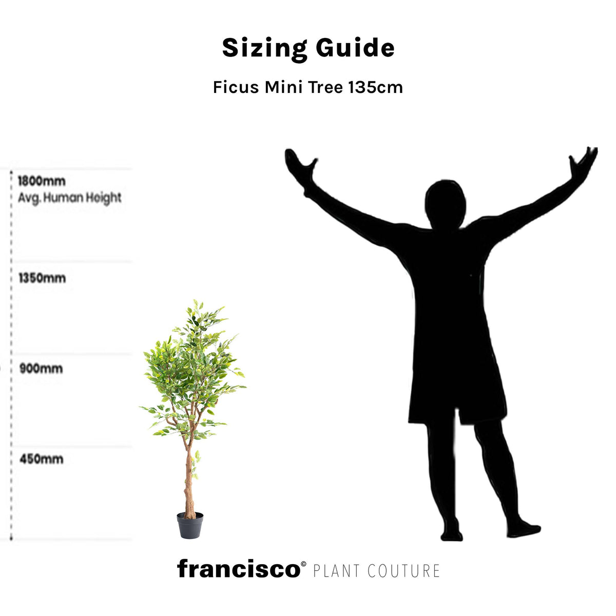 Ficus Mini Tree 135cm