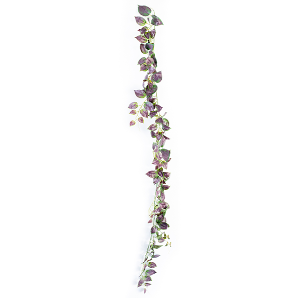 Hanging Perilla Garland 180cm Purple Green. Artificial plants, foliage, trees, succulents and silk flowers available from www.plantcouture.co.za