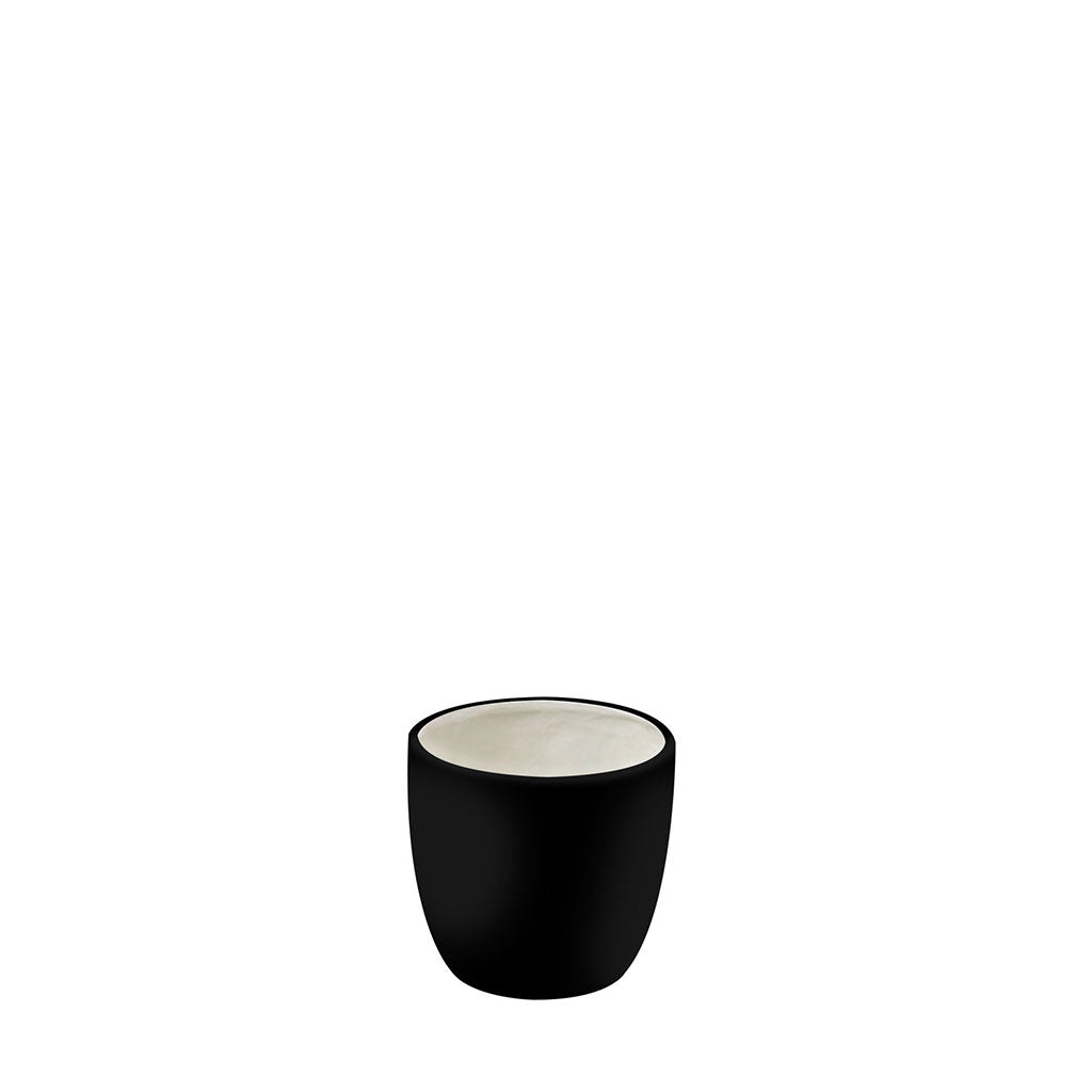 Plant Couture - Artificial Plant Pot - Montana Small - Jet Black 