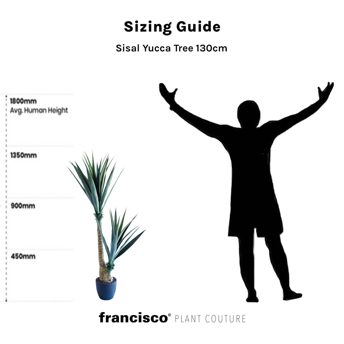 Sisal Yucca Tree - 130cm