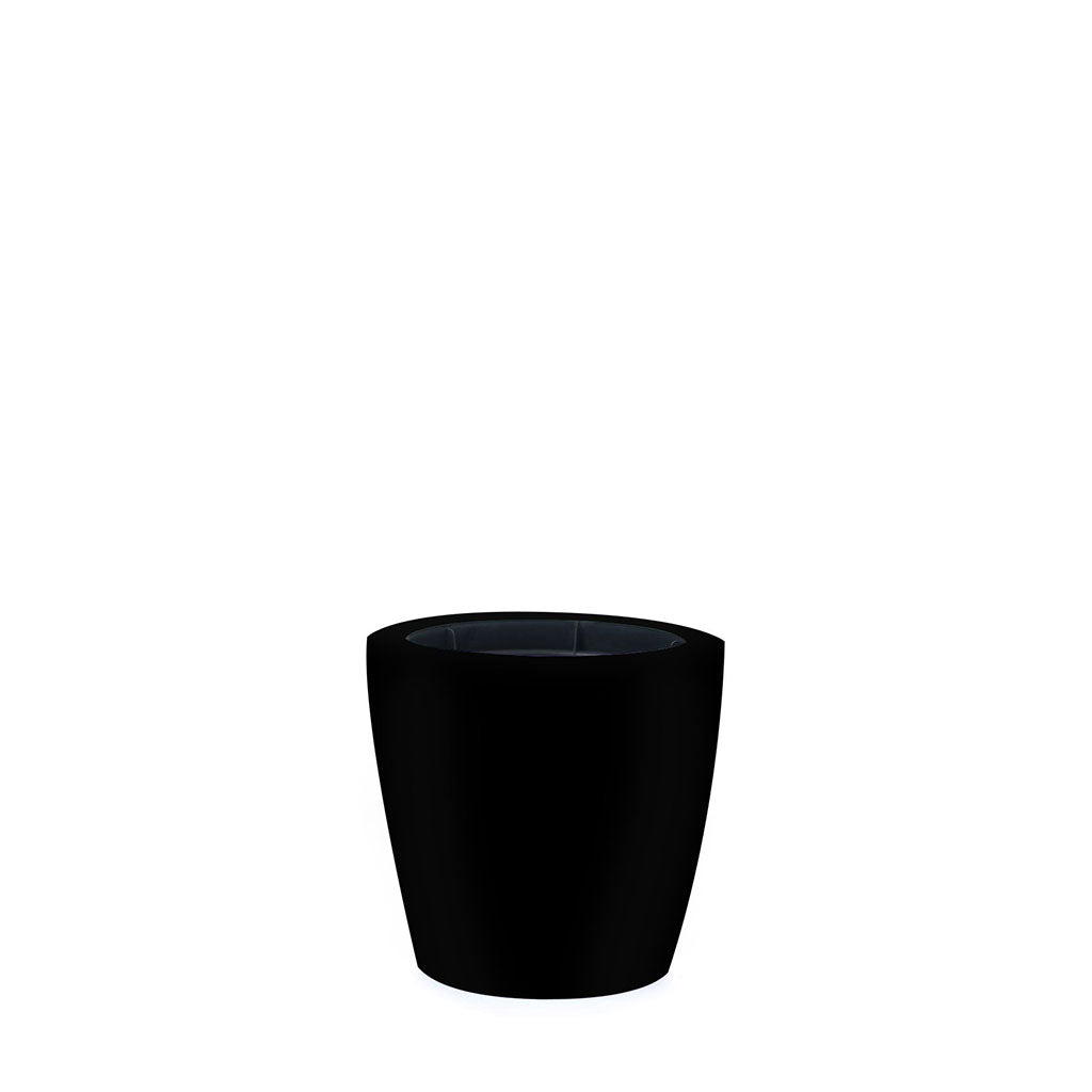 Plant Couture - Dior B Fiberglass Pot - Jet Black 