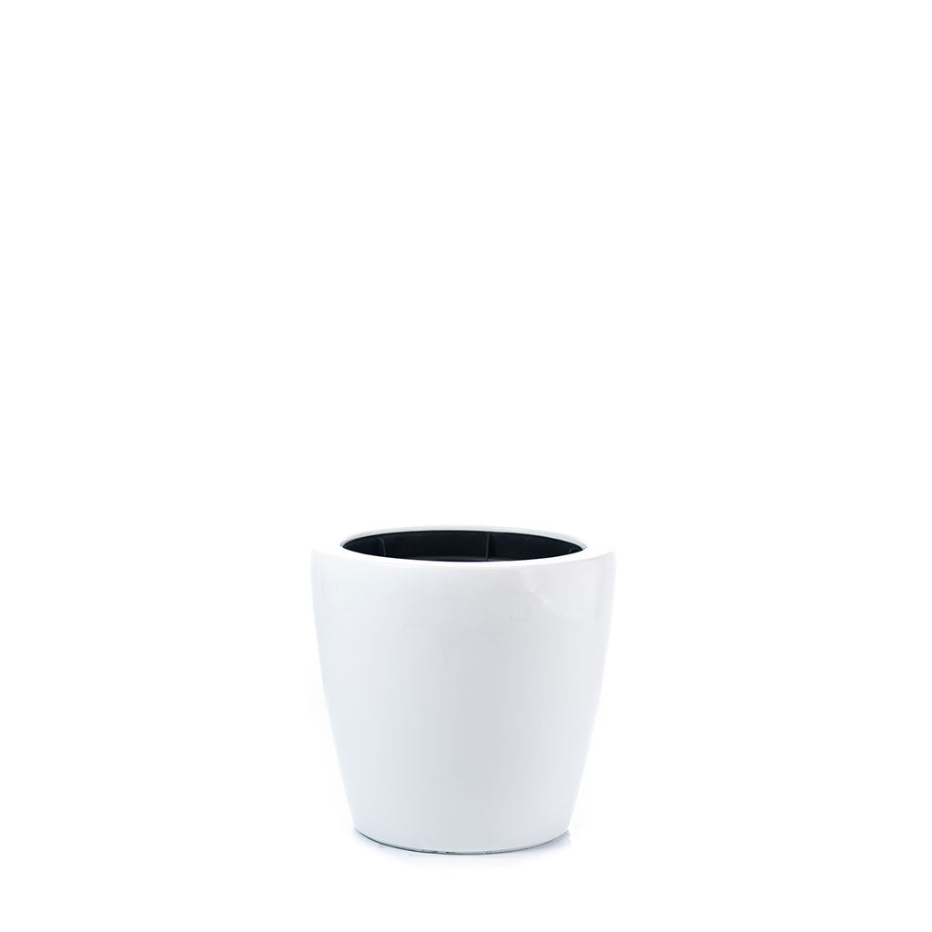 Plant Couture - Dior B Fiberglass Pot - White 